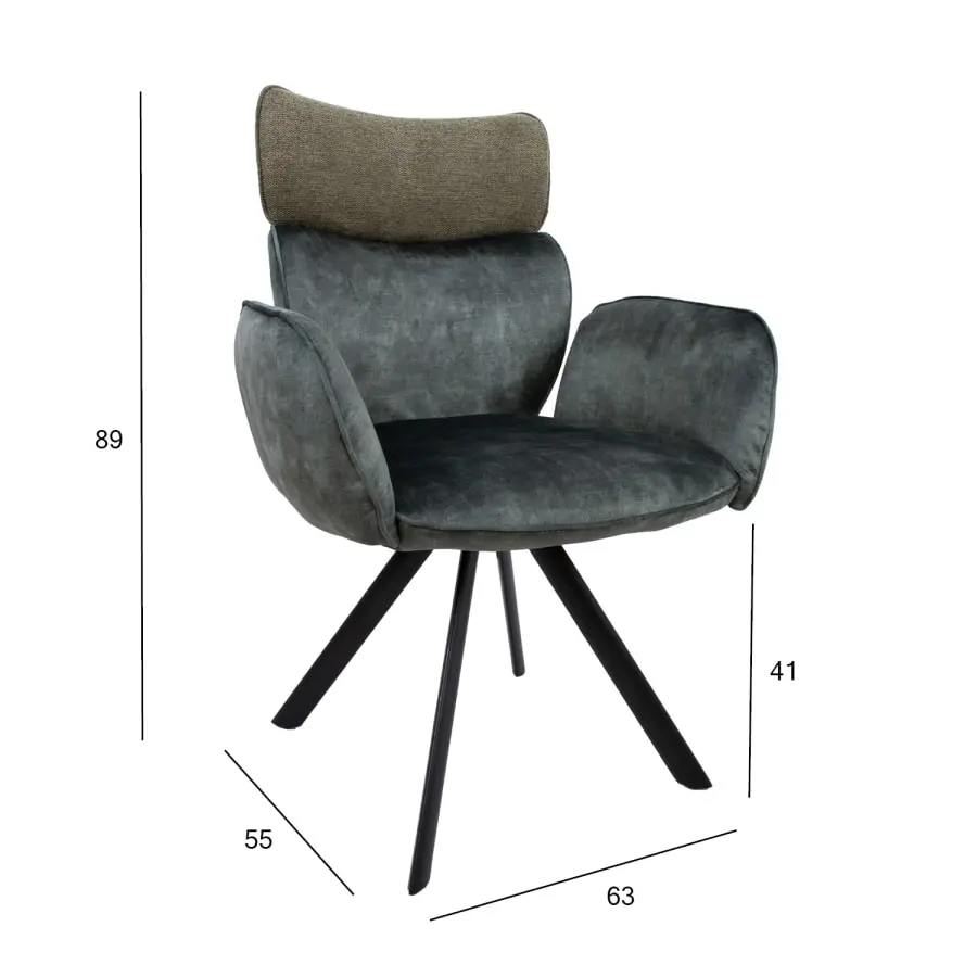 Home4you Eddy Tuoli Käsinojilla 2kpl - Image 5