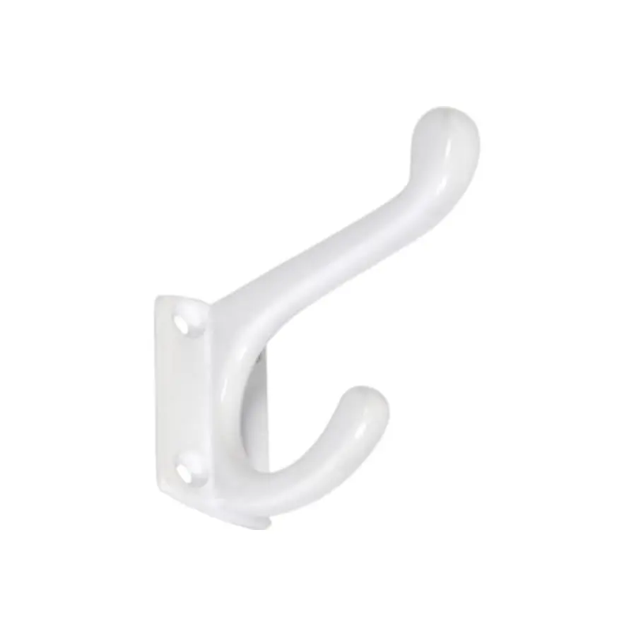 Pisla 75 Mm Alumiini/valkoinen Vaatekoukku