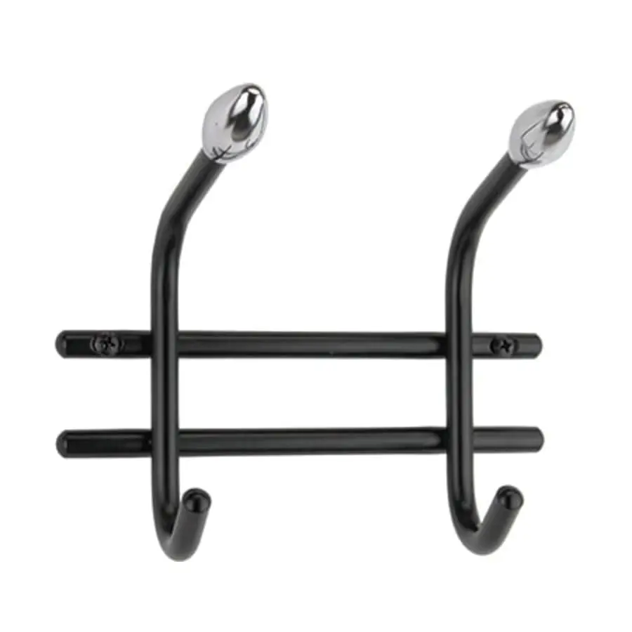 Pisla 1227 2 Osainen Musta Kromi Vaatenaulakko
