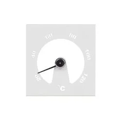 Lumo Neliö Valkoinen Alumiini Saunamittari