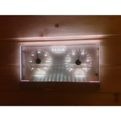 Saunia WW LED Lämpö-ja Kosteusmittari