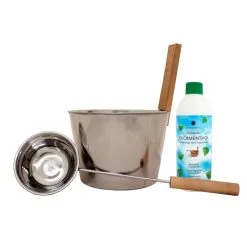 Emendo Teräskiulu + Kauha + Eucamenthol Löylytuoksu 500 Ml