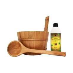 Emendo Puukiulu + Kauha + Tervaleijona Löylytuoksu 500 Ml