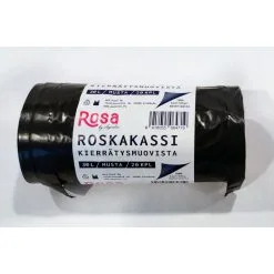 Rosa LD 30 L 20 Kpl/rll Musta Roskakassi