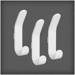 Elfa Valkoinen Tuplakoukku