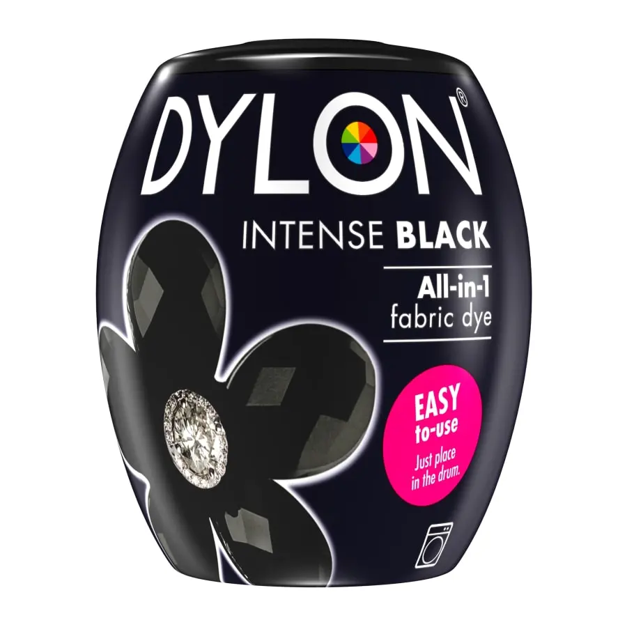 Dylon 12 Intense Black 350 G Tekstiiliväri