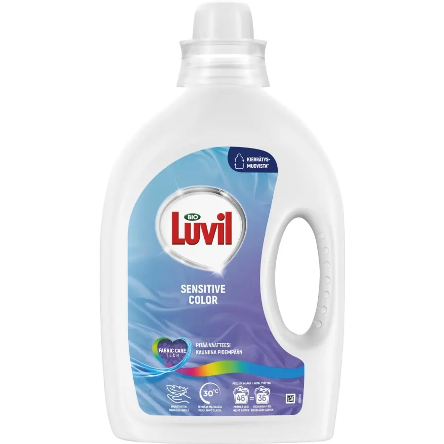 Bio Luvil Sensitive Color 1840 Ml Pyykinpesuaine