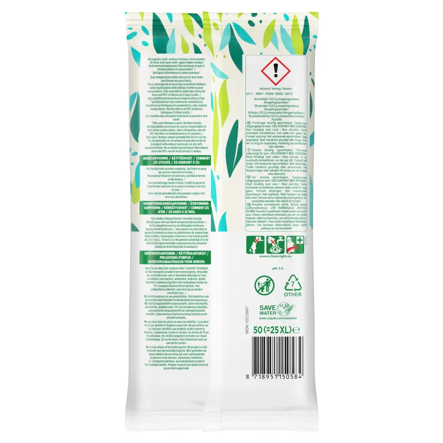 Ajax® Ajax Universal 50 Kpl Puhdistusliinat - Image 2