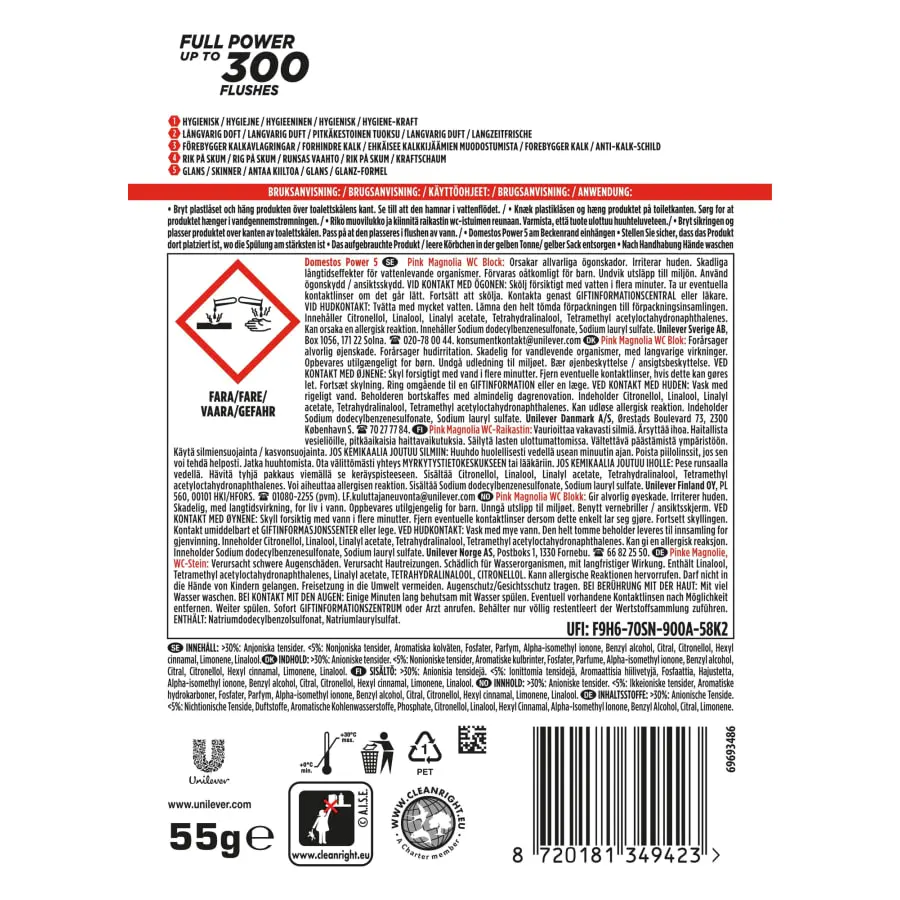 Domestos Power 5 Seasonal Awakening Limited Edition WC-raikastin - Image 2